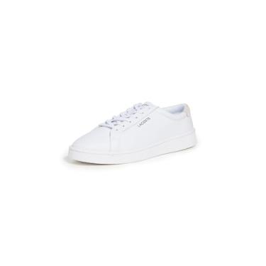 Imagem de Lacoste Tênis masculino Court Derby, Branco/Branco, 41