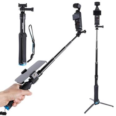 Imagem de Bastão de selfie de 81 cm com adaptador de liberação rápida para DJI Osmo Pocket 3, monopé de extensão de tripé para acessórios DJI Pocket 3