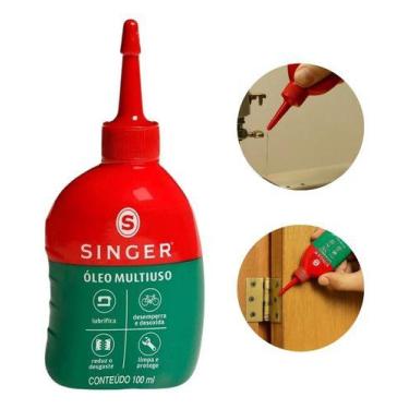 Imagem de Óleo Singer 100ml Lubrificante Multiuso Máquina Costura Motor Preciso 