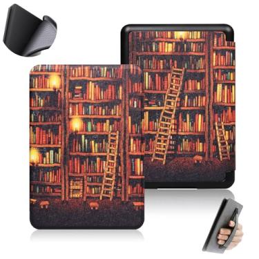 Imagem de GUKSRASO Capa para 6" Kindle 11ª Geração (2024/2022, Modelo: C2V2L3/RS23CV) - Material TPU à Prova D'água com Suspensão Automática, Alça de Mão