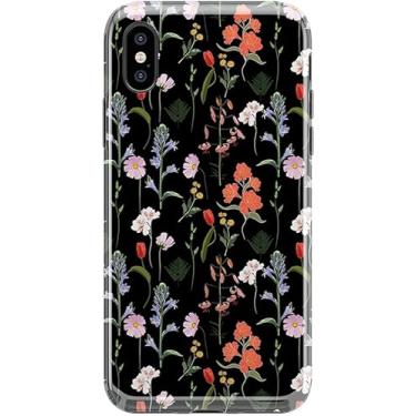 Imagem de Casely Capa para iPhone Xs Max - Jardim Secreto | Capa floral mista - Cobertura de 360 graus para o seu telefone - Recortes precisos, proteção da câmera labial elevada de 1 mm - Clássica