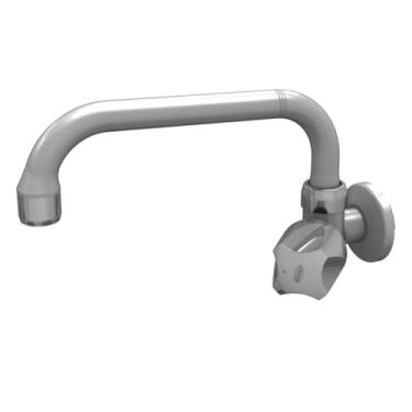 Imagem de Torneira para Cozinha de Parede Bica Móvel Horizontal Búzios Luxo Cinza Cromado Com Bitola de 1/2" - 3/4" Durín