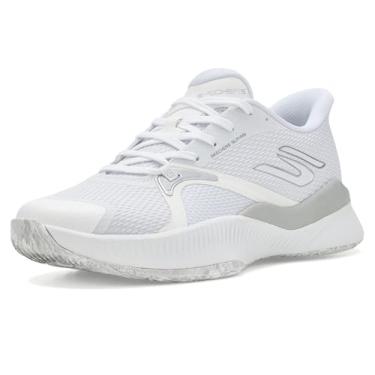Imagem de Skechers Tênis feminino Tennis State Champ Hands Free Slip-ins, Branco, 37