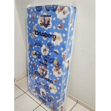 Imagem de Colchão Ortobom Berço de Bebê Padrão Nacional 60x130x10 cm Baby Physic