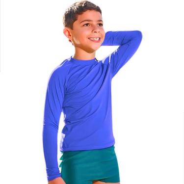 Imagem de Blusa Térmica Infantil Juvenil Unissex Camisa Proteção Solar Uv50+ Man
