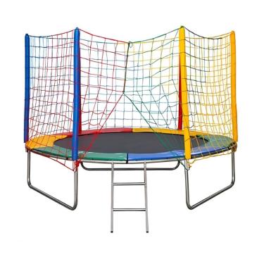 Imagem de Cama Elástica Redonda 2,44M com Rede de Proteção Suporta 160kg com Escada Rotoplay Brinquedos
