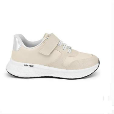 Imagem de Tenis Infantil Com Amortecedor Molekinha 2580.111, Creme, 30
