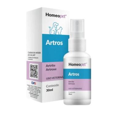 Imagem de Homeopet P/ Cães-Gatos Artros Spray 30ml Artrite Artrose