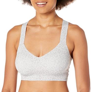 Imagem de Bali Sutiã feminino Comfort Revolution Easylite costas nadador respirável sem aro Df3499, Estampa Leo Cinza, P