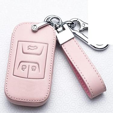 Imagem de Capa de chave de carro capa de couro inteligente, apto para Chery Tiggo 8 7 5X 2019 2020, capa de chave de carro ABS chaveiro inteligente de carro