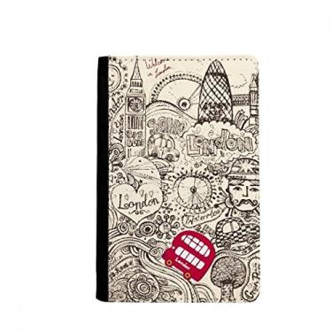 Imagem de Carteira porta-cartões British Bus London Eyes Big Ben UK porta-passaporte Notecase Burse