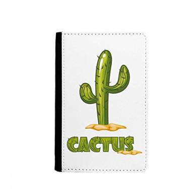 Imagem de Porta-passaporte com planta verde para suculentas de cacto, porta-cartões Notecase Burse
