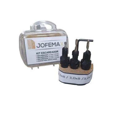 Imagem de Jg Broca Escareadora Cônico 45 Vídea Para Madeira 03 Peças