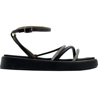 Imagem de Sandália Feminina Papete Casual Dia a Dia Conforto Tiras em Strass Vizzano 6506.107