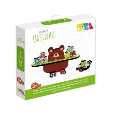 Imagem de Brinquedo de Madeira Equilibre Ursinho - BaBeBi - Cód. 6044