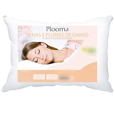 Imagem de Travesseiro 50% Penas e 50% Plumas, Plooma, Branco, Penas e Plumas de Ganso