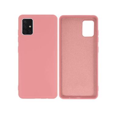 Imagem de Capinha para Galaxy A51 Silicone Aveludado Premium - GCM, Rosa