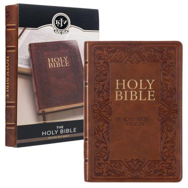 Imagem de Presentes bíblicos de arte cristã kjv Holy Bible Faux Leather
