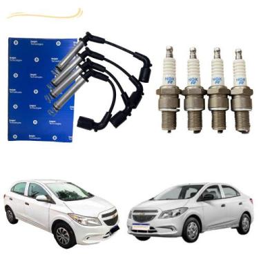 Imagem de Kit Jogo Cabo E Vela Onix 1.0 8V 2012 2013 2014 2015 2016 2017 2018 20
