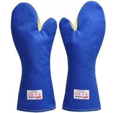 Imagem de Luva termica mao de gato radiant 45cm heat azul ca 28688 rio valley