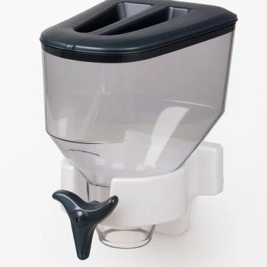 Imagem de Porta Grãos com Dosador 1,4L Dispenser de Parede Transparente para Coz