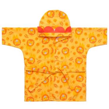Imagem de Roupão Estampado com Capuz para Bebê Baby Joy, Leão