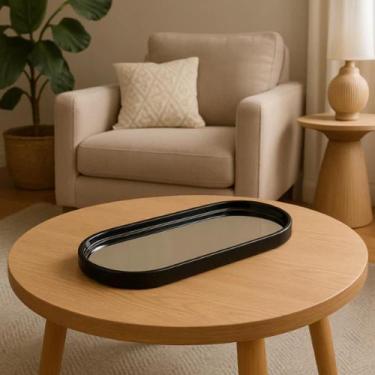 Imagem de Bandeja Espelhada Multiuso Decorativa Banheiro Lavabo Decoração - Winc