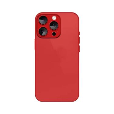 Imagem de Capinha Compativel com iPhone 14 Pro Verso Vidro Fosco Bordas de Silicone Luxuosa Premium Com Proteção de Camera
