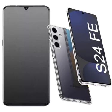 Imagem de Capa Galaxy S24Fe + Película Fosca 9D Cerâmica - Armyshield