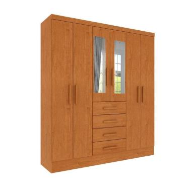 Imagem de Roupeiro Arizona Com Espelho 6 Portas Tcil Cinamomo