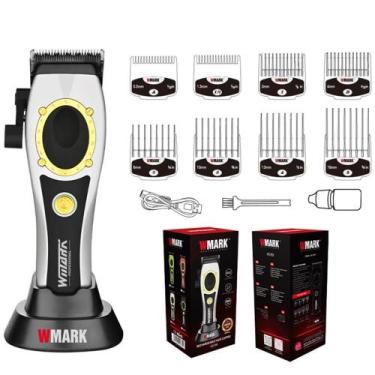 Imagem de Maquina Corte Cabelo Wmark Ng 7030 Branco Profissional
