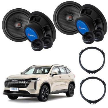 Imagem de COMP Kit 4 Alto Falantes 2 Vias 6" Pol Mezzo MZ160.6 GWM HAVAL H6 + Ar
