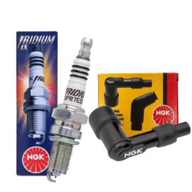 Imagem de Kit Vela Iridium E Cachimbo Cbx 200 Strada  Nx 200  Xr 200r  Xlr 125 N
