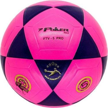 Imagem de Bola Futevôlei Vulcanizada Pu Poker, Rosa