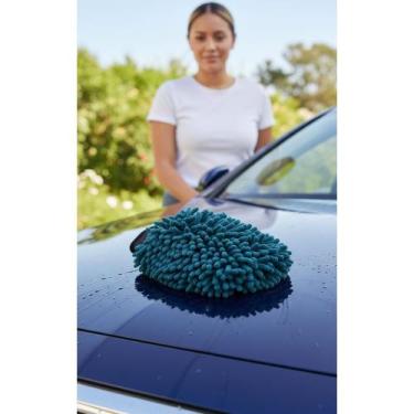 Imagem de Luva Microfibra Limpeza Automotiva Profissional Verde - Congratulation