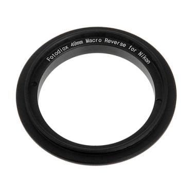 Imagem de Lente de rosca de filtro Fotodiox RB2A 49mm, adaptador de montagem de câmera de anel reverso macro, para Nikon D1, D1H, D1X, D2H, D2X, D2Hs, D2Xs, D3, D3X, D3s, D4, D100, D200, D300, D300S, D700, D800, D800E, D40, D50, D60, D70, D70S, D80, D40X, D90, D3000, D3100, D3200, D5000, D5100, D7000, Fuji S1