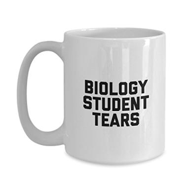 Imagem de Caneca de lágrimas de estudante de biologia - xícara de café - presentes para biólogo