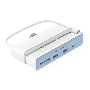 Imagem de Hyper Adaptador de hub USB Drive iMac 6 em 1: HDMI 4K60Hz, USB-C 10Gbps, 2 USB-A 10Gbps, SD UHS-I, MicroSD UHS-I para iMac 2021 24"