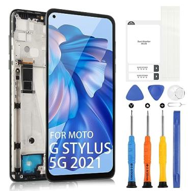 Imagem de Kit de substituição de tela para Motorola Moto G Stylus 5G, tela LCD com moldura sensível ao toque digitalizador para Motorola Moto G Stylus 5G XT2131-1 XT2131-4 XT2131-2 XT2131-3 XT2131DL Conjunto