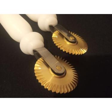 Imagem de kit 2 carretilha corta e fecha massa de pastel profissional - FPA Uten