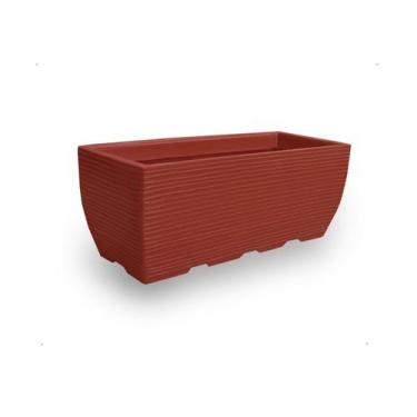 Imagem de Vaso D Planta Jardineira Floreira Polietileno 60X25 Cerâmica - Foster 