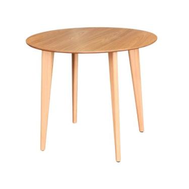 Imagem de Mesa de Madeira Redonda D90cm x A75cm - Dina - Pizarro, Tampo Freijó