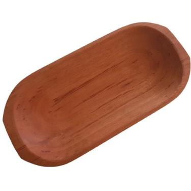 Imagem de Gamela Petisco Churrasco Carnes Sushi Madeira Maciça Rústica M - Artes