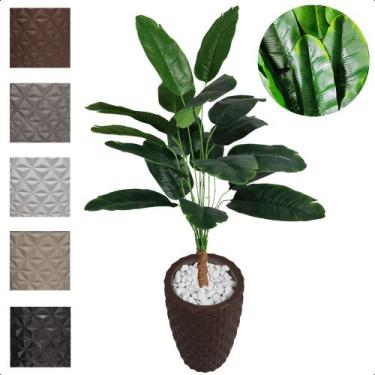 Imagem de Bananeira Ornamental Planta Artificial com Vaso Decoração - Flor de Me