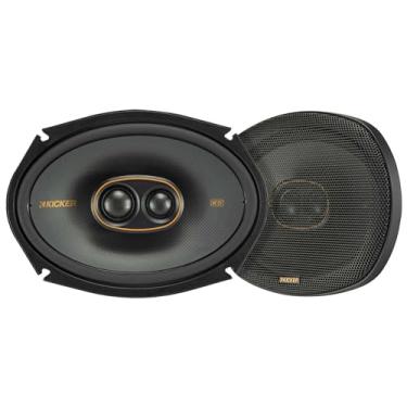 Imagem de Kicker Alto-falantes de 3 vias série 51KSC69304 KS-6x9 com tweeters de 2,5 cm e 0,75 polegadas, 4 Ohm, par