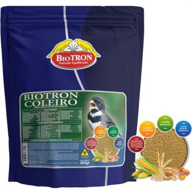 Imagem de Ração Extrusada Coleiro 400g Biotron Alimento Para Papa Capim Coleirin