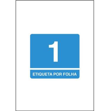 Imagem de Etiqueta Adesiva Inkjet/Laser A4 210mmx297mm TB367 100 Unidades - Tili