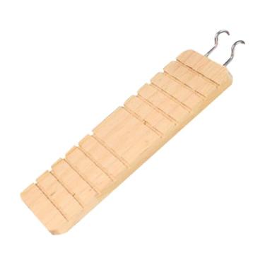 Imagem de Fenteer Escada para hamster, brinquedo de escalada para animais de estimação, decoração de terrário, gaiola de madeira para, pequenos animais,