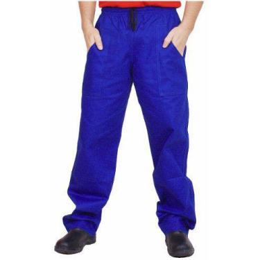 Imagem de Calça Profissional Brim Pesado Mecânica Pedreiro - AGUIA BRINDES, Azul