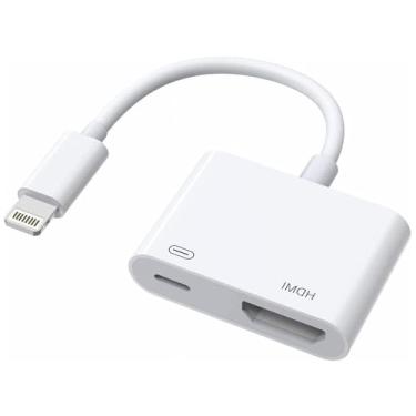 Imagem de Veetone [Certificado Apple Mfi] Adaptador Lightning Para Hdmi Iphone Tv, Cabo Conector De Tela Digital Av 1080P Compatível Com 14, 13, 12, 11, Xs, Xr, X8, Ipad, Hdtv, Projetor E Monitor